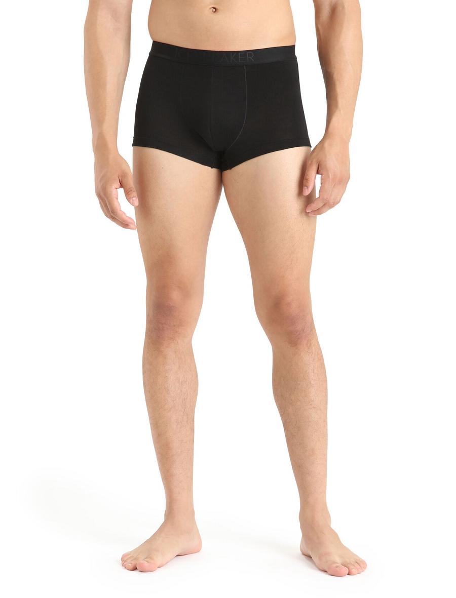 Icebreaker Cool-Lite™ Merino Anatomica Trunks Férfi Fehérnemű Fekete | HU 1290MQZA